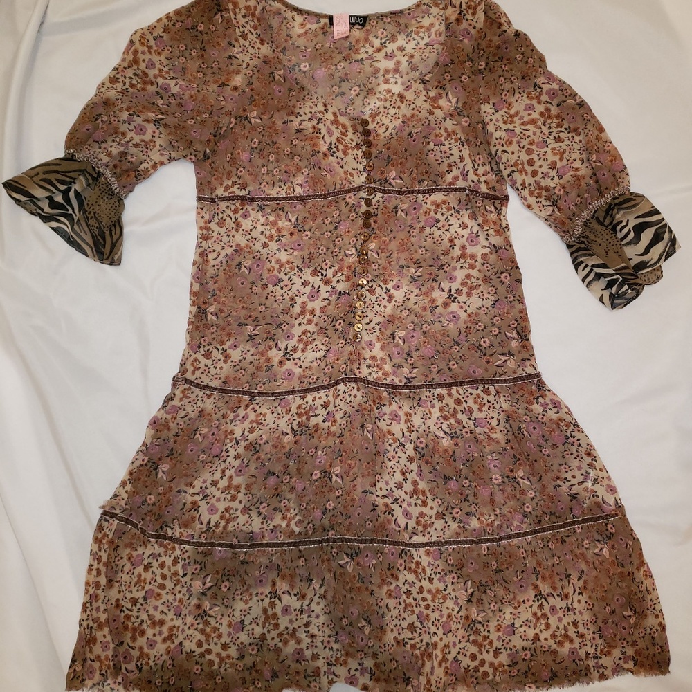 Lui Jo Dress Size EUR 44 Floral W/ Buttons